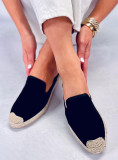Espadrile negre cu călcâiul deschis
