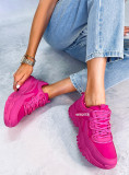 Adidași fuchsia roz pe talpă groasă