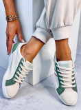 Adidași cu șireturi bej-verde