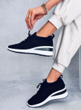 Teniși sport negri din material elastic