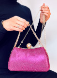 Geantă clutch roz