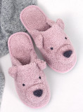 Papuci de damă roz TEDDY BEAR