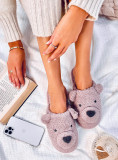 Papuci de damă roz TEDDY BEAR