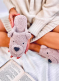 Papuci de damă roz TEDDY BEAR