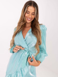 Rochie mint cu volan