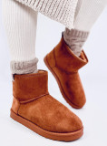 Cizme de zăpadă joase vătuite maro camel