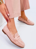 Mocasini roz clasici joase
