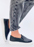 Teniși slip-on perforați negri