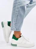 Adidași cu toc ascuns alb/verde