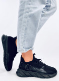 Adidași negri din material textil
