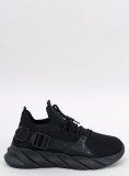 Adidași negri din material textil