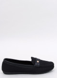 Mocasini negri din textil