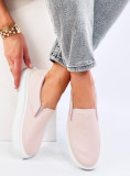 Teniși de damă slip-on roz deschis
