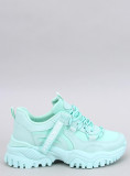 Adidași verde mentă pe talpă groasă