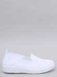Teniși slip-on înălțați albi