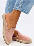 Espadrile roz cu călcâiul deschis