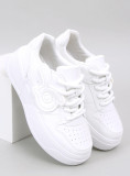 Adidași albi pe platformă ALLWHITE