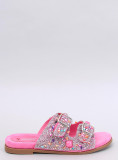 Șlapi de damă cu pietre roz