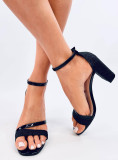 Sandale metalice elegante negre