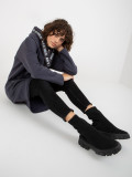 Hanorac lung oversize grafit