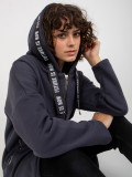 Hanorac lung oversize grafit