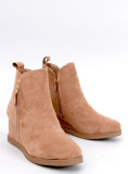 Cizme maro camel cu toc plin