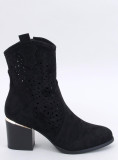 Botine ajurate DOLLY negre