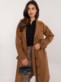 Palton elegant de tranziție în culoarea camel
