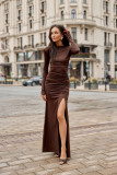 Rochie cu spatele gol, maro