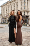 Rochie cu spatele gol, maro