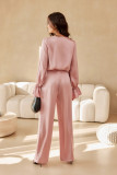 Pantaloni eleganți roz Elsa