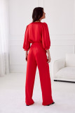 Pantaloni eleganți roșii Elsa