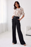 Pantaloni eleganți negri Elsa