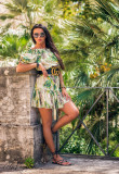 Rochie bej-galben Serena/O'la Voga