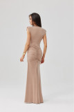Rochie maxi cappuccino Noelia