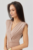 Rochie maxi cappuccino Noelia