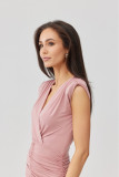 Rochie maxi roz Noelia