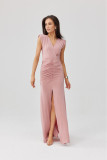 Rochie maxi roz Noelia