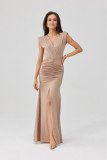 Rochie maxi cappuccino Noelia