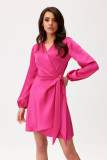 Rochie mini Catlin în culoarea amarant