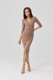 Rochie midi cappuccino