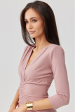 Rochie midi Mireya în nuanță roz închis