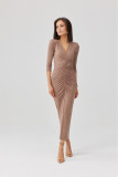 Rochie midi cappuccino