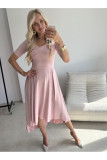 Rochie midi roz
