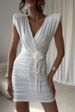 Rochie mini ecru