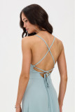 Rochie maxi Liviana în culoare mentă