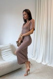 Rochie midi cappuccino