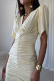 Rochie mini Novalie galben deschis