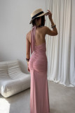 Adeline – rochie maxi roz