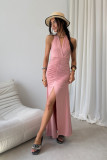 Adeline – rochie maxi roz